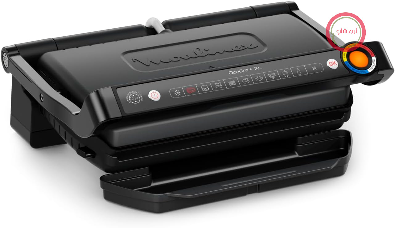 گریل باربیکیو مولینکس فرانسه Moulinex OptiGrill+ XL مدل GI7278 با ۹ برنامه پخت و صفحات نچسب