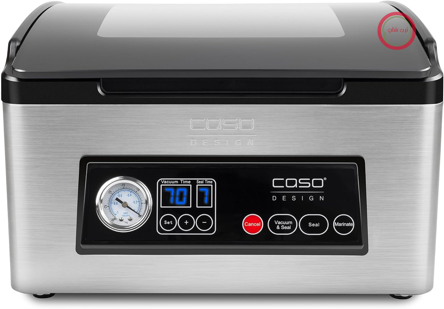 دستگاه وکیوم تجاری کاسو آلمان محفظه از جنس استیل ضد زنگ Caso VacuChef 70، پمپ خلاء قدرتمند 70 لیتر
