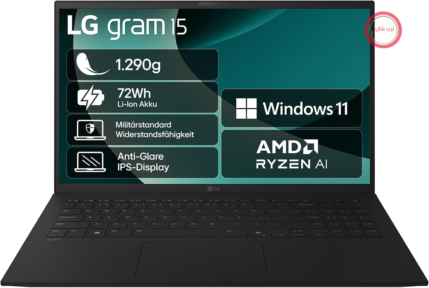 لپ‌تاپ ال‌جی گرم ۱۵ مدل ۱۵Z80T-G.AU75G (۱۵.۶ اینچ) IPS