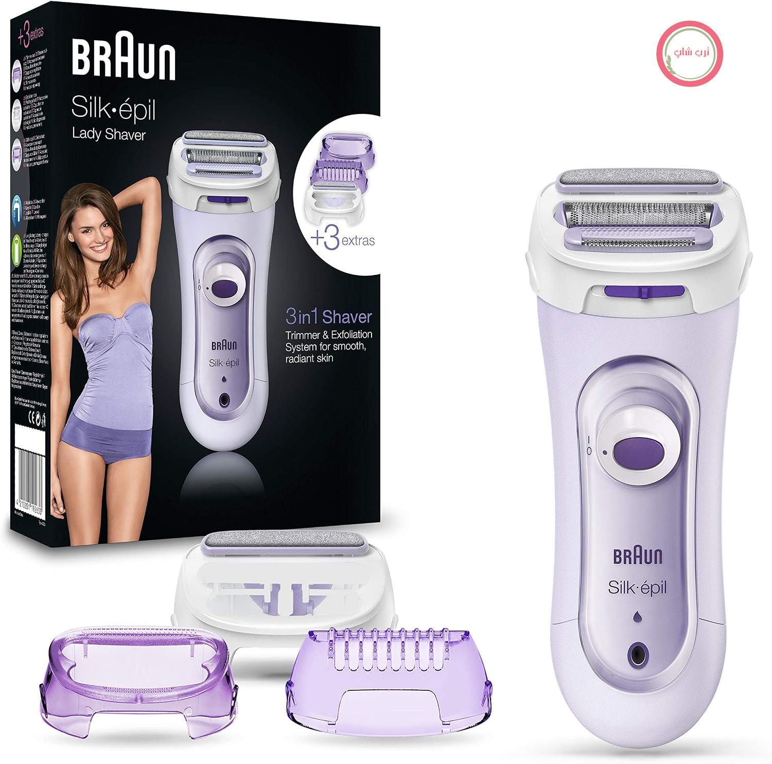 ریش‌تراش زنانه براون مدل LS 5560، مدل 4210201003212 Silk Epilator