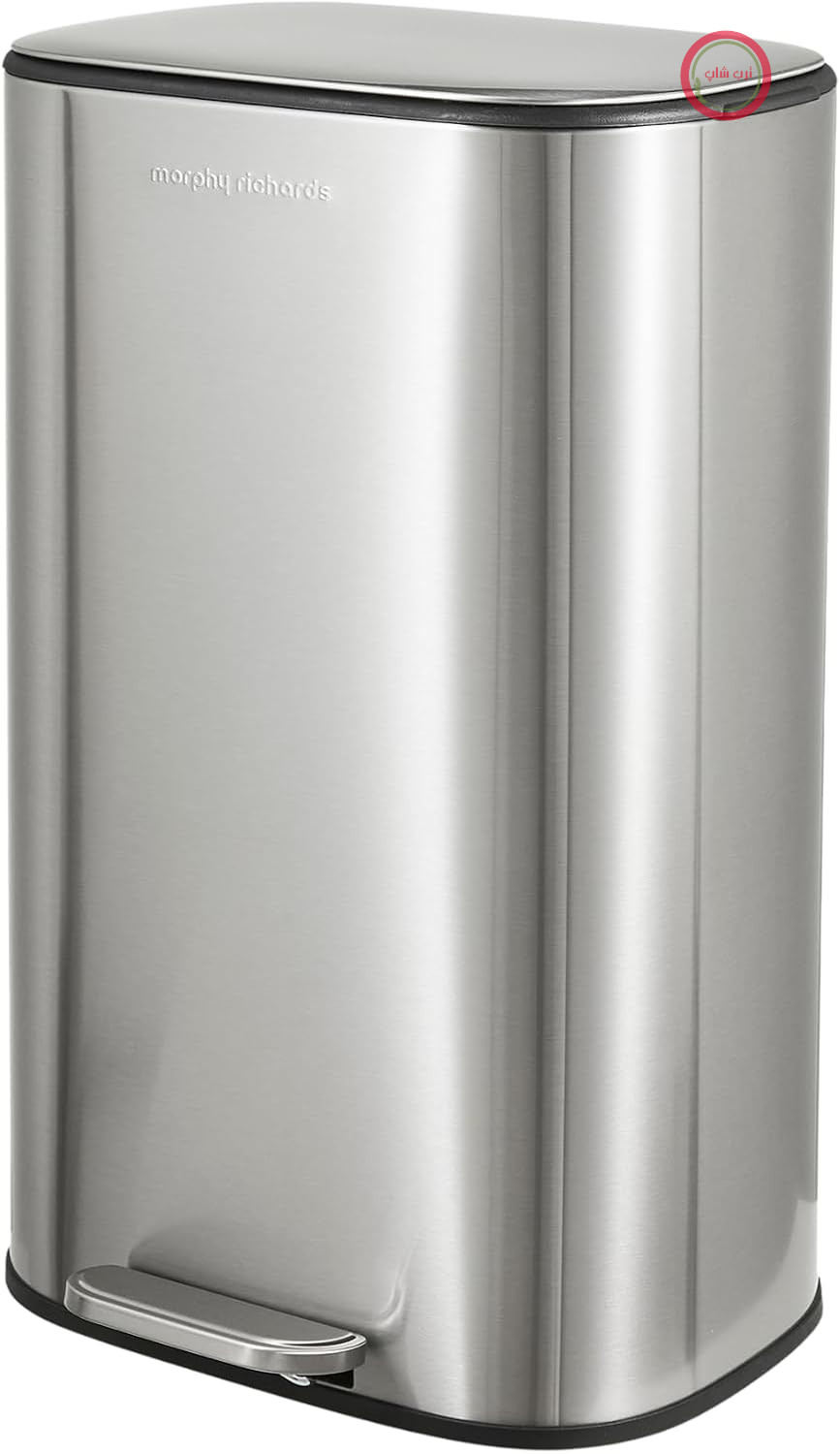 سطل زباله پدالی استیل ضد زنگ 30 لیتری مورفی ریچاردز انگلستان Morphy Richards با درب آرام بند، سطل زباله آشپزخانه مقاوم در برابر اثر انگشت با حلقه نگهدارنده آستر، 880005