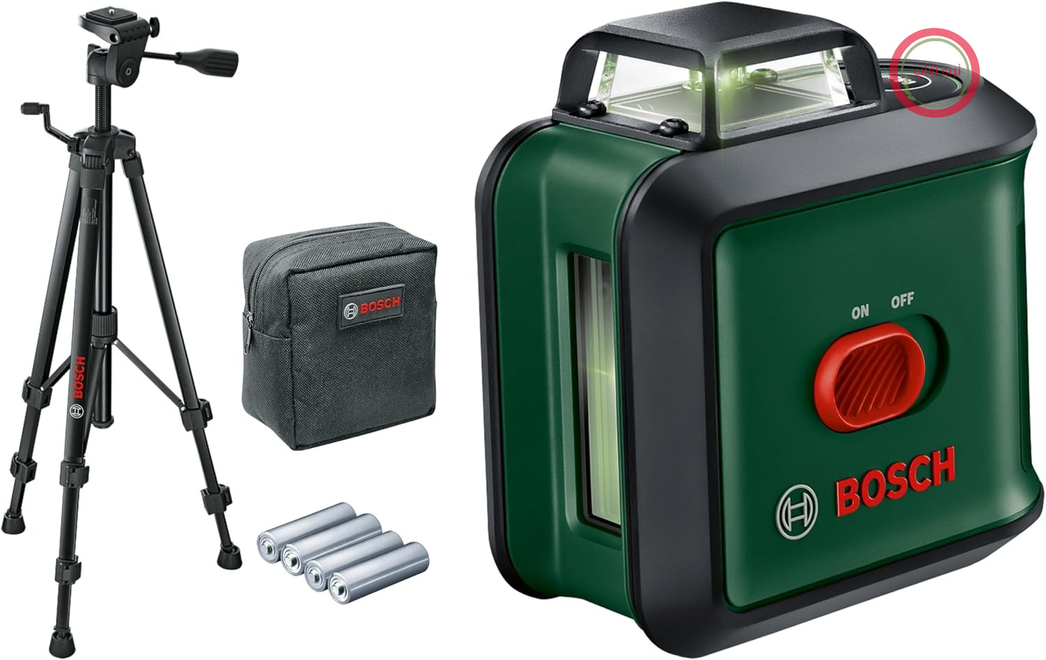 تراز لیزری خط‌کشی بوش آلمان Bosch مدل UniversalLevel 360 به همراه سه پایه (لیزر سبز، برد کاری تا 24 متر
