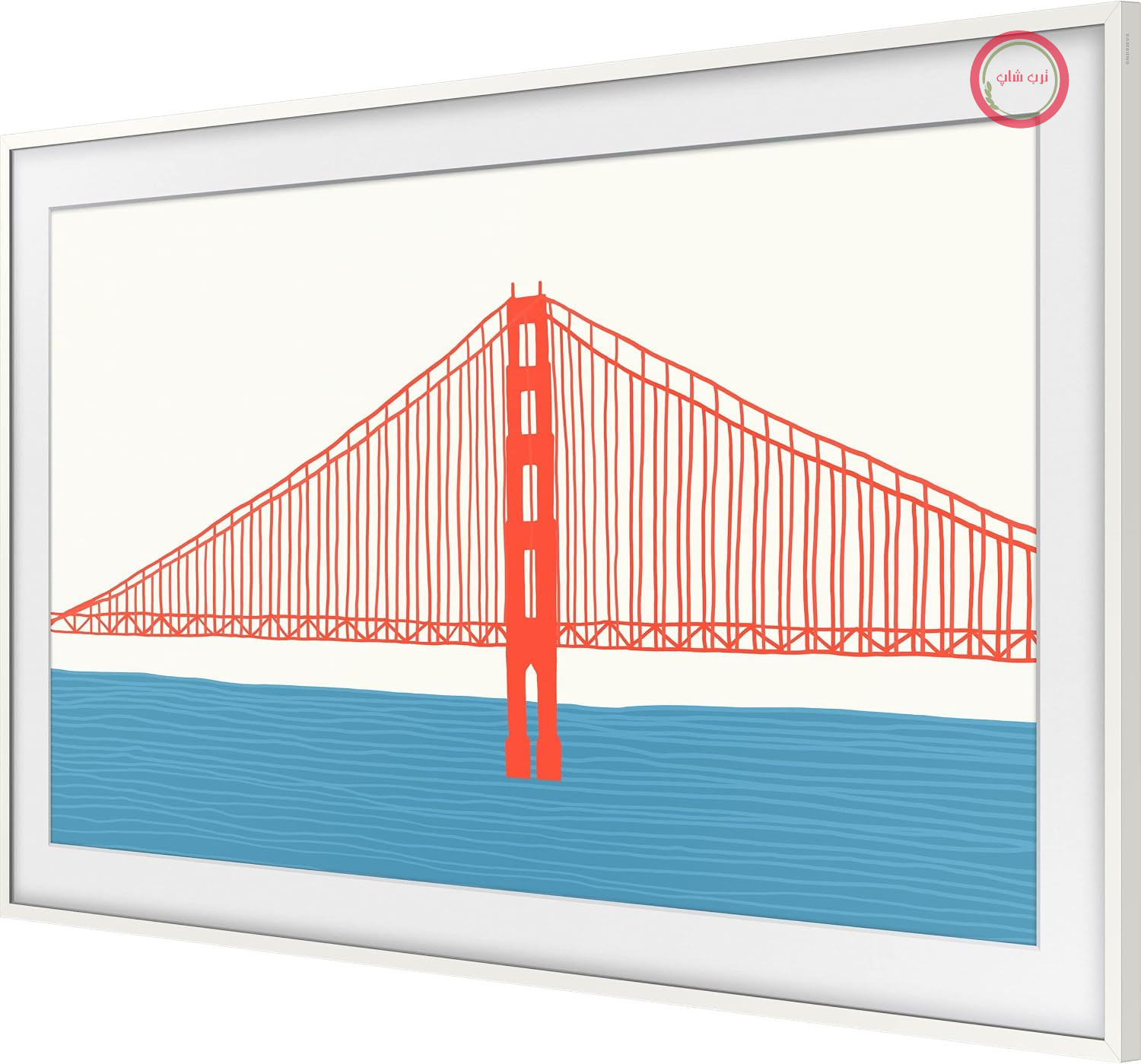 قاب تلویزیون سامسونگ مدل The Frame با سایز ۴۳ اینچ (VG-SCFA43WTBXC) به رنگ سفید مدرن [۲۰۲۱]
