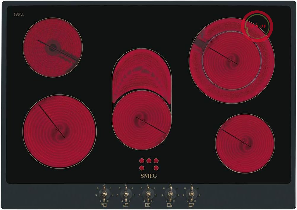 اجاق گاز سرامیکی SMEG مدل COLONIALE - P875AO، مشکی/آنتراسیت