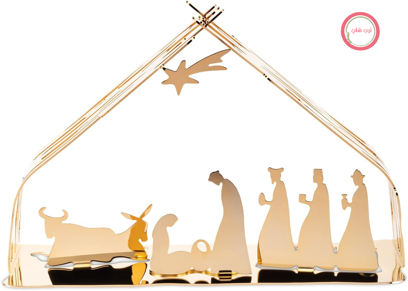 گهواره کودک Alessi Bark BM09 GD - گهواره‌ای شیک ساخته شده از استیل ضد زنگ 18/10 با روکش طلا