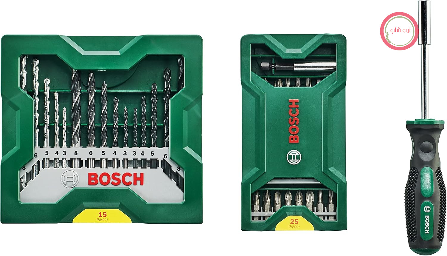 لوازم جانبی بوش 25 + 15 + 1 مجموعه مینی ایکس Bosch لاین پلاس (برای فلز، چوب، سنگ، لوازم جانبی