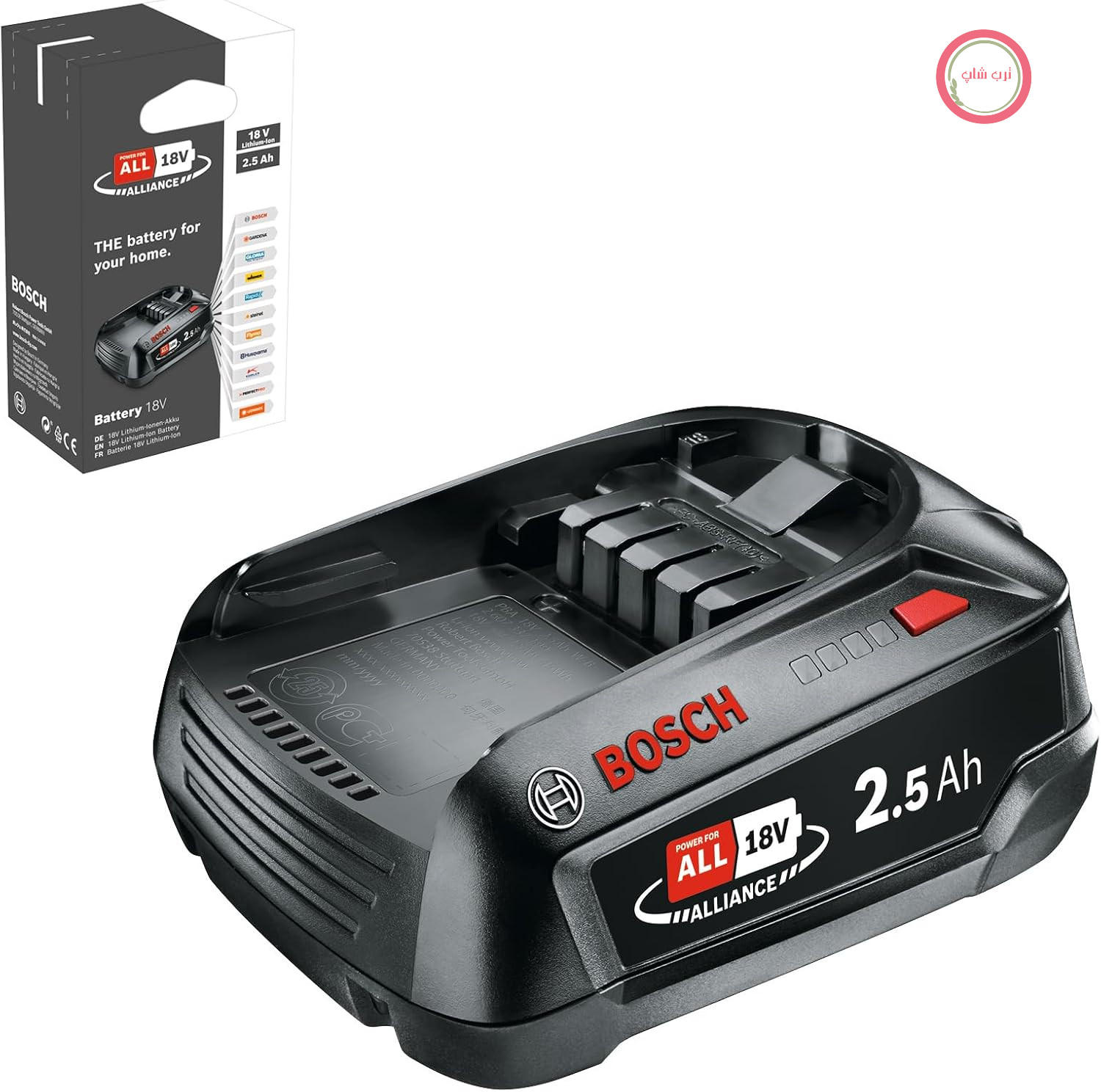 بسته باتری بوش آلمان Bosch DIY PBA 18 ولت 2.5 آمپر ساعت W - B