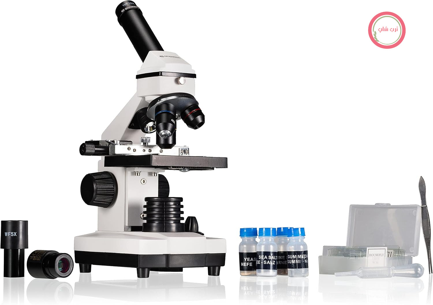 میکروسکوپ نوری برسر آلمان Bresser Biolux NV بزرگنمایی 20 تا 1280 برابر با دوربین HD USB