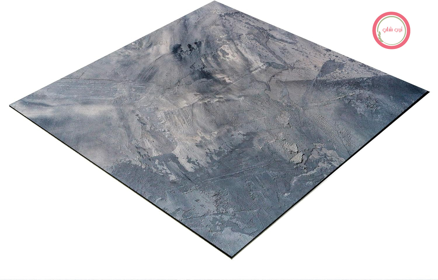 بک‌دراپ عکس تخت استودیویی Bresser - 60x60 سانتی‌متر - خاکستری/آبی انتزاعی | تخته فوم سخت PVC، غیر بازتابنده، قابل پاک کردن، سبک، قابل استفاده مجدد، برای عکاسی از غذا و محصولات