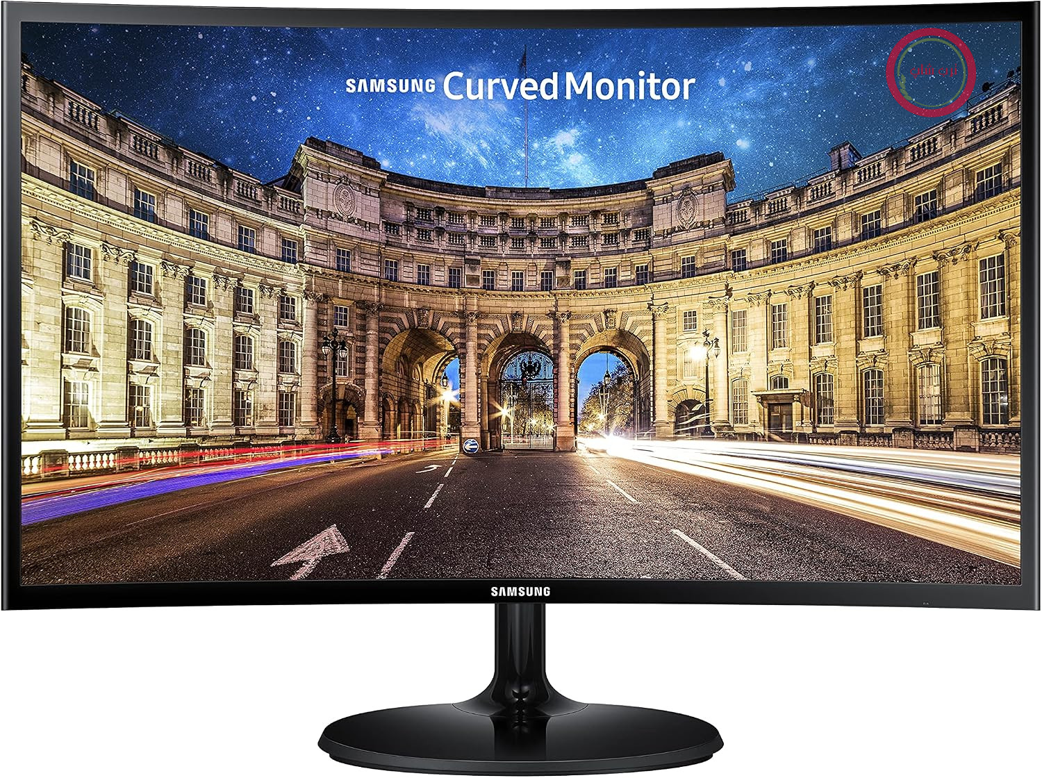 مانیتور منحنی سامسونگ Samsung مدل C27F398FWR، 27 اینچ، پنل VA، وضوح تصویر Full HD، فناوری AMD FreeSync، زمان پاسخگویی 4 میلی‌ثانیه، انحنای 1800R، مشکی