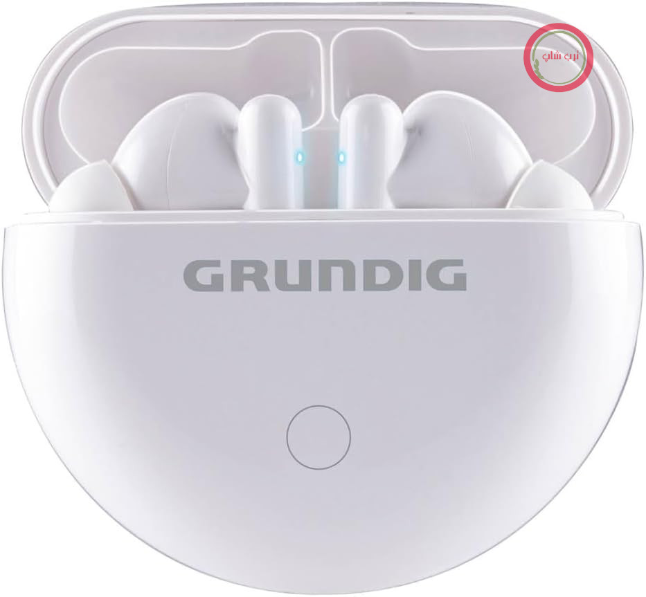هدفون بلوتوث بی‌سیم Grundig - هدفون‌های ورزشی بی‌سیم واقعی - هدست با حداکثر 9 ساعت زمان پخش - شارژ سریع USB-C - راحتی در استفاده - سفید