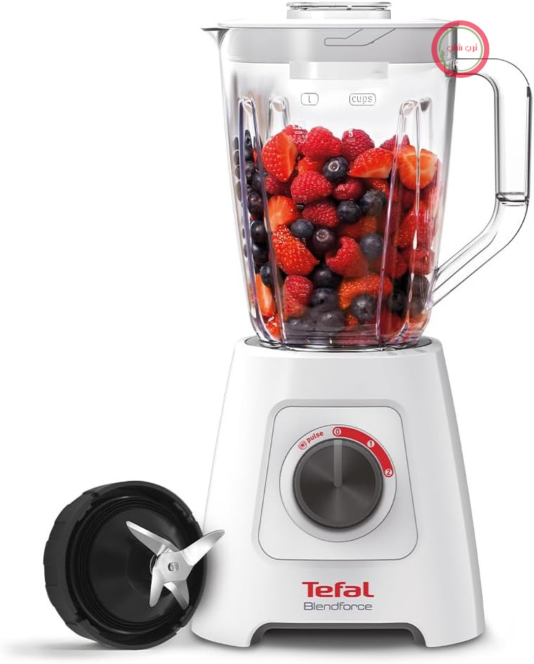 مخلوط کن Tefal BL420140 Blendforce II با پارچ پلاستیکی، 600 وات، 2 لیتر، سفید