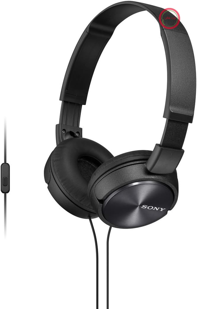 هدفون سونی MDR-ZX310AP (عملکرد هندزفری) مشکی، دارای میکروفون، 25