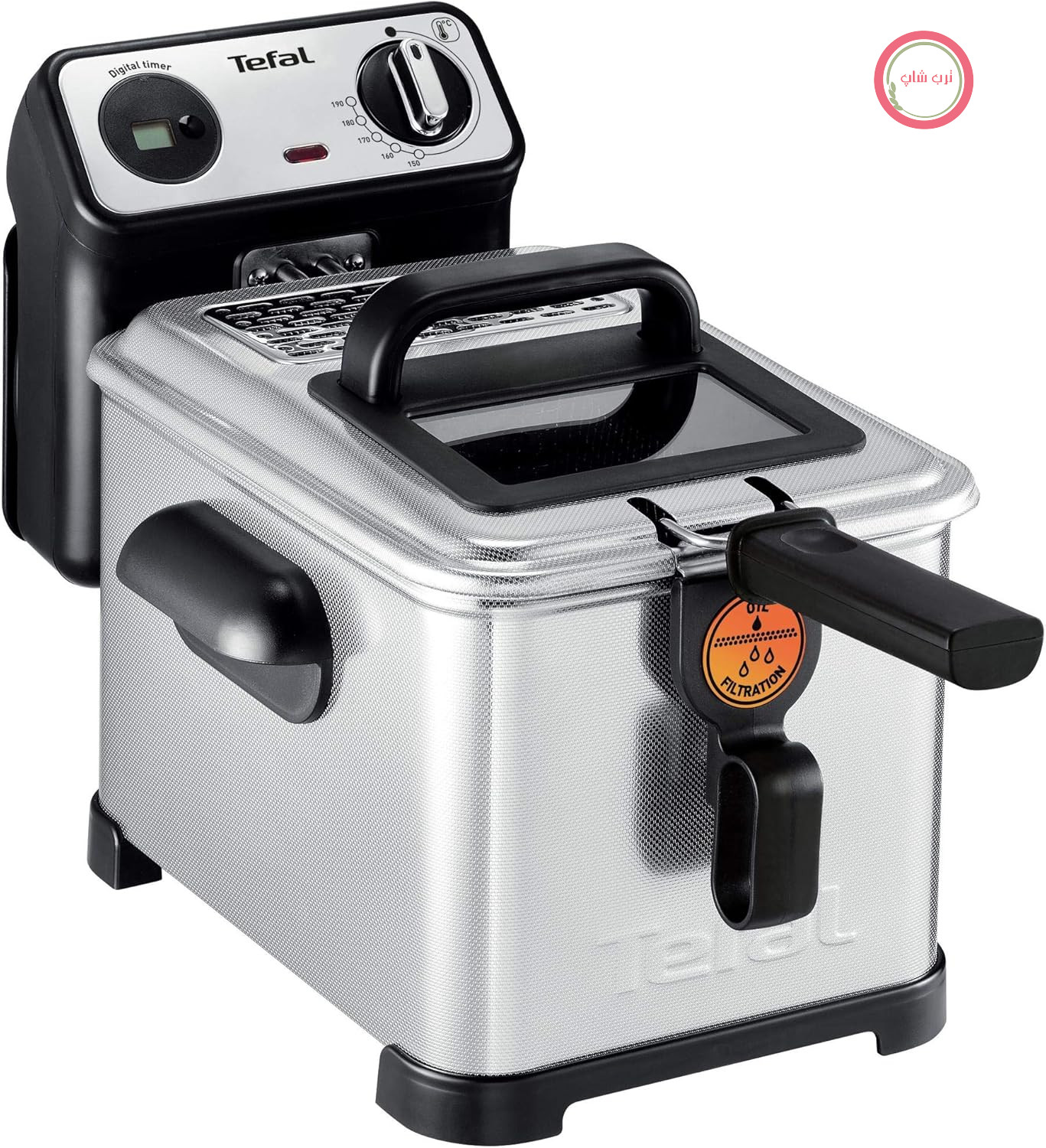 سرخ کن تفال مدل FR5111 Filtra Pro Inox & Design | 2400 وات | ظرفیت: 3 لیتر روغن | سیستم فیلتراسیون اختصاصی | انتخاب دما: 150 تا 190 درجه سانتیگراد | تایمر | استیل ضد زنگ