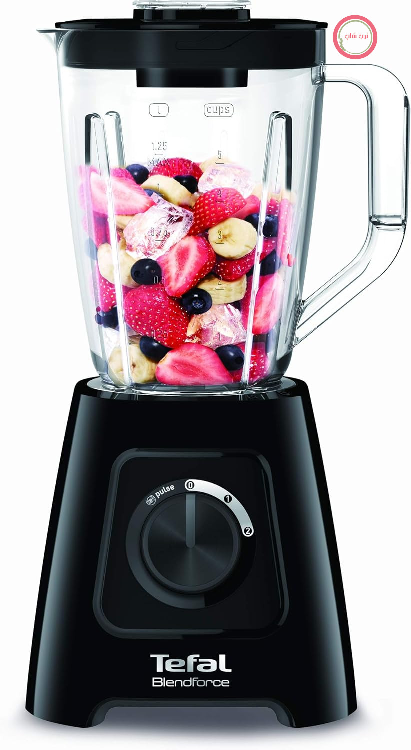 مخلوط کن تفال BlendForce II BL4208، 1.25 لیتر، 2 لیتر، چرخان، مخلوط کن دستی، مشکی