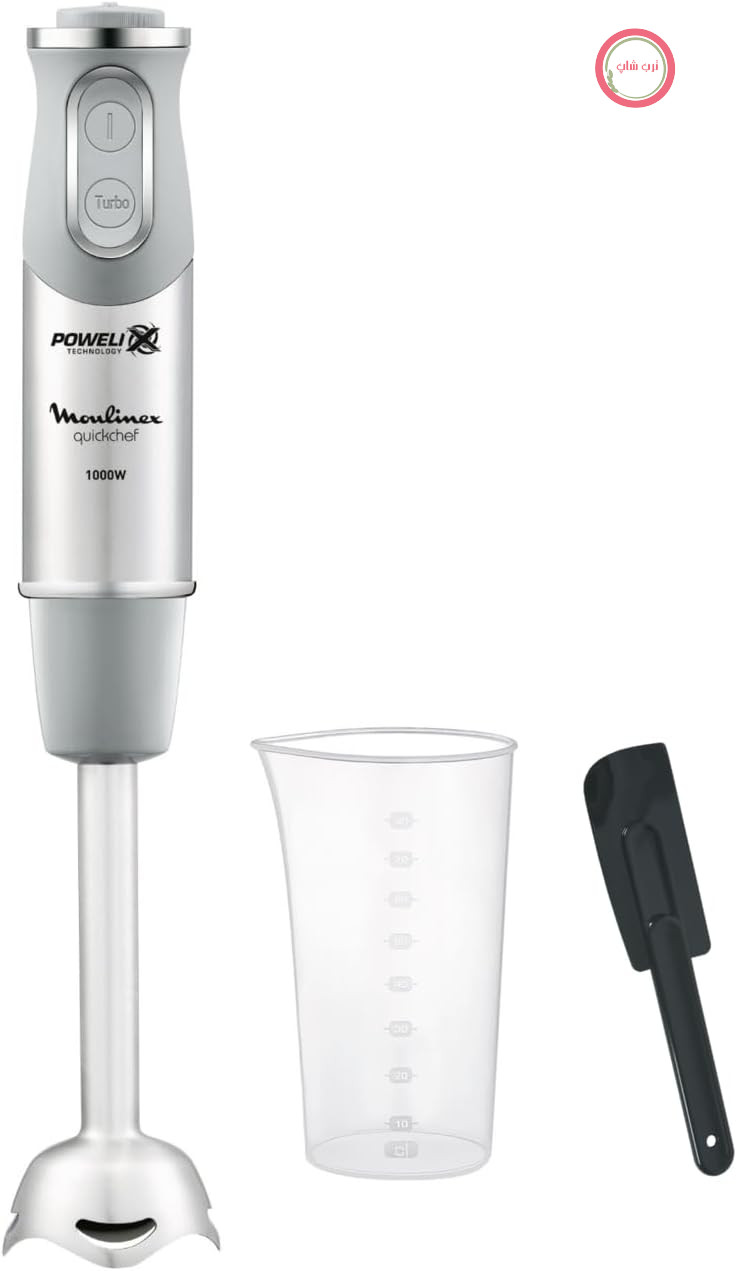 گوشت‌کوب برقی مولینکس فرانسه Moulinex مدل DD65ADES قدرت ۱۰۰۰ وات، لیوان مدرج ۸۰۰ میلی‌لیتری