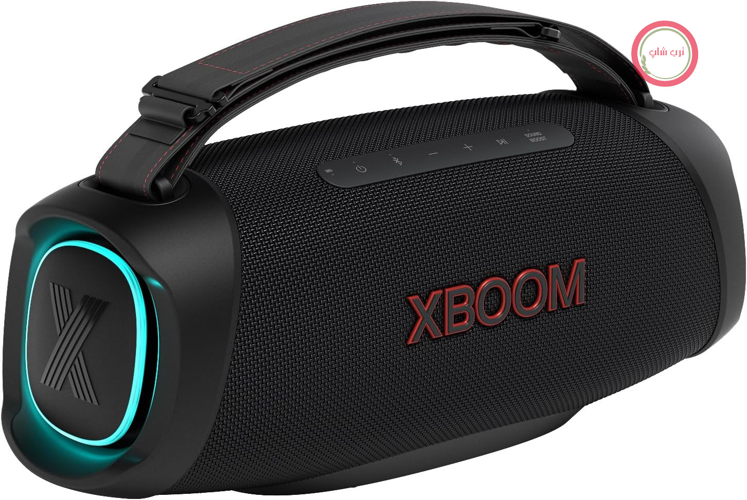 بلندگوی بلوتوث قابل حمل LG XBOOM Go DXG8T (120 وات، دستیار گوگل، سیری، نورپردازی)، مشکی
