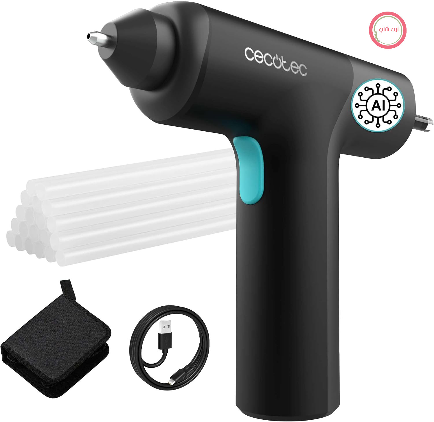 تفنگ چسب حرارتی شارژی سکوتک اسپانیا Cecotec با باتری داخلی 3.6 ولت، Perfect Fix 360 FreeStyle