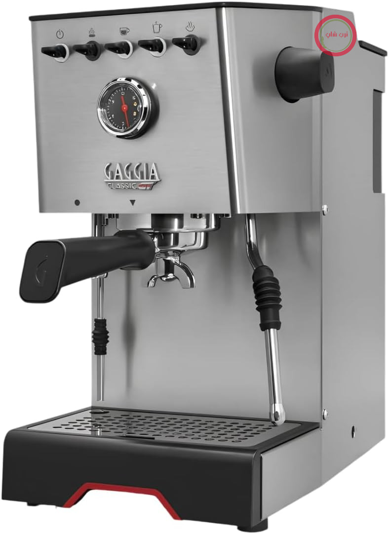 اسپرسو ساز گاگیا ایتالیا Gaggia EG3500/10 مدل کلاسیک جی تی با قهوه جوش - کف ساز شیر کلاسیک از جنس استیل ضد زنگ (نازل بخار) - مخزن آب 2.1 لیتری