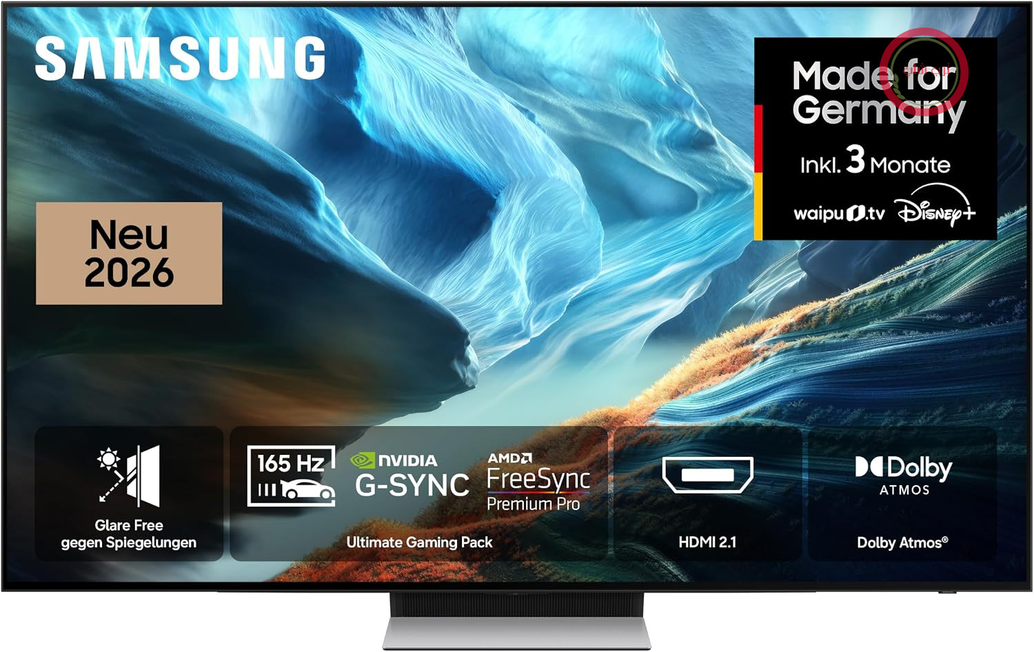 تلویزیون سامسونگ Samsung مدل OLED S90H 4K با اندازه ۸۳ اینچ (۲۱۰ سانتی‌متر)، UHD، تلویزیون هوشمند با هوش مصنوعی