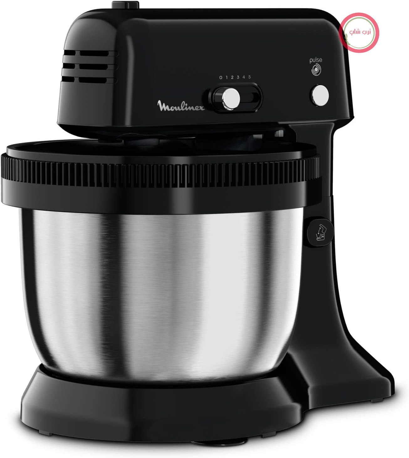 غذا ساز ماشین آشپزخانه مولینکس فرانسه Moulinex مدل QA1108 – قدرت ۳۰۰ وات، کاسه استیل ۴ لیتری، حرکت سیاره‌ای، ۵ سرعت