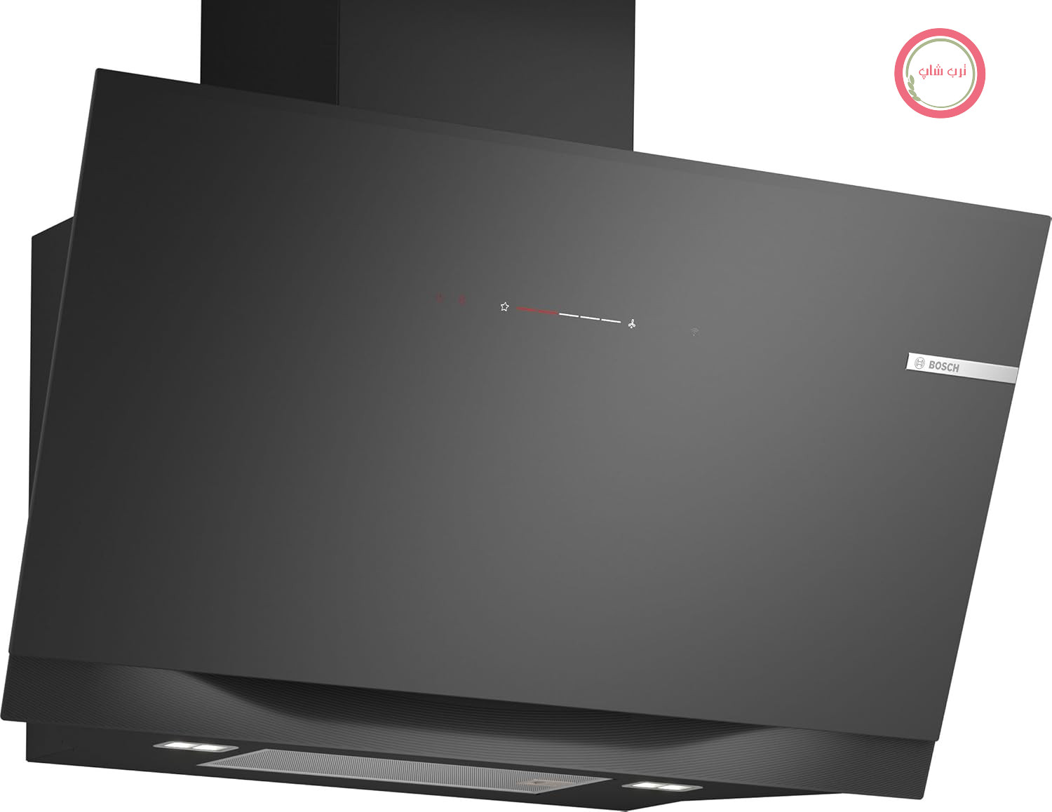 بوش DWK91LT60، سری 8، هود استخراج هوشمند، 90 سانتی‌متر، شیشه شفاف با چاپ مشکی، هود دیواری بسیار بی‌صدا، ساخت آلمان، کنترل اجاق گاز، دمای رنگ قابل تنظیم، حسگر PerfectAir
