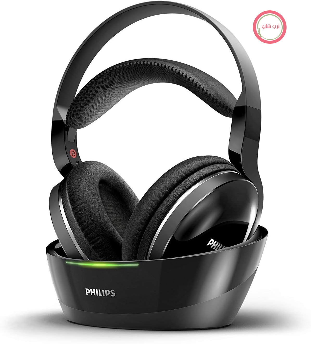 هدفون بی‌سیم فیلیپس مخصوص تلویزیون، هدفون بی‌سیم HiFi مدل SHD8800/12 (صدای عالی، صدای با وضوح بالا، بی‌سیم، برد ۱۵ متر، داک استیشن) مشکی