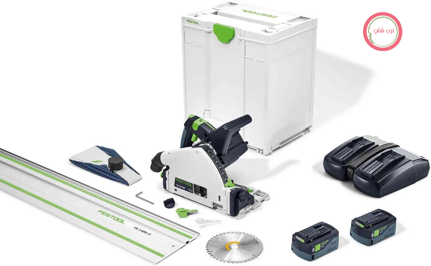 اره میله ای بی سیم Festool TSC 55 KEB با ریل راهنما در یک مجموعه