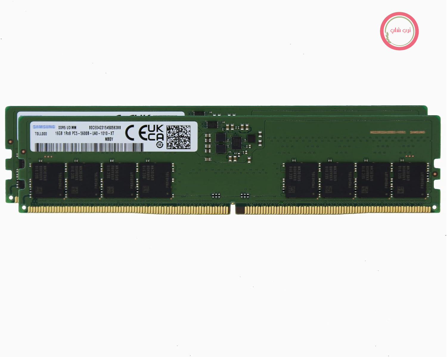 رم کامپیوتر رومیزی سامسونگ 32 گیگابایت (2x16 گیگابایت) DDR5 5600MHz PC5-44800 CL46 UDIMM 1Rx8 Single Rank 1.1V Non-ECC DIMM 288pin M323R2GA3DB0-CWM