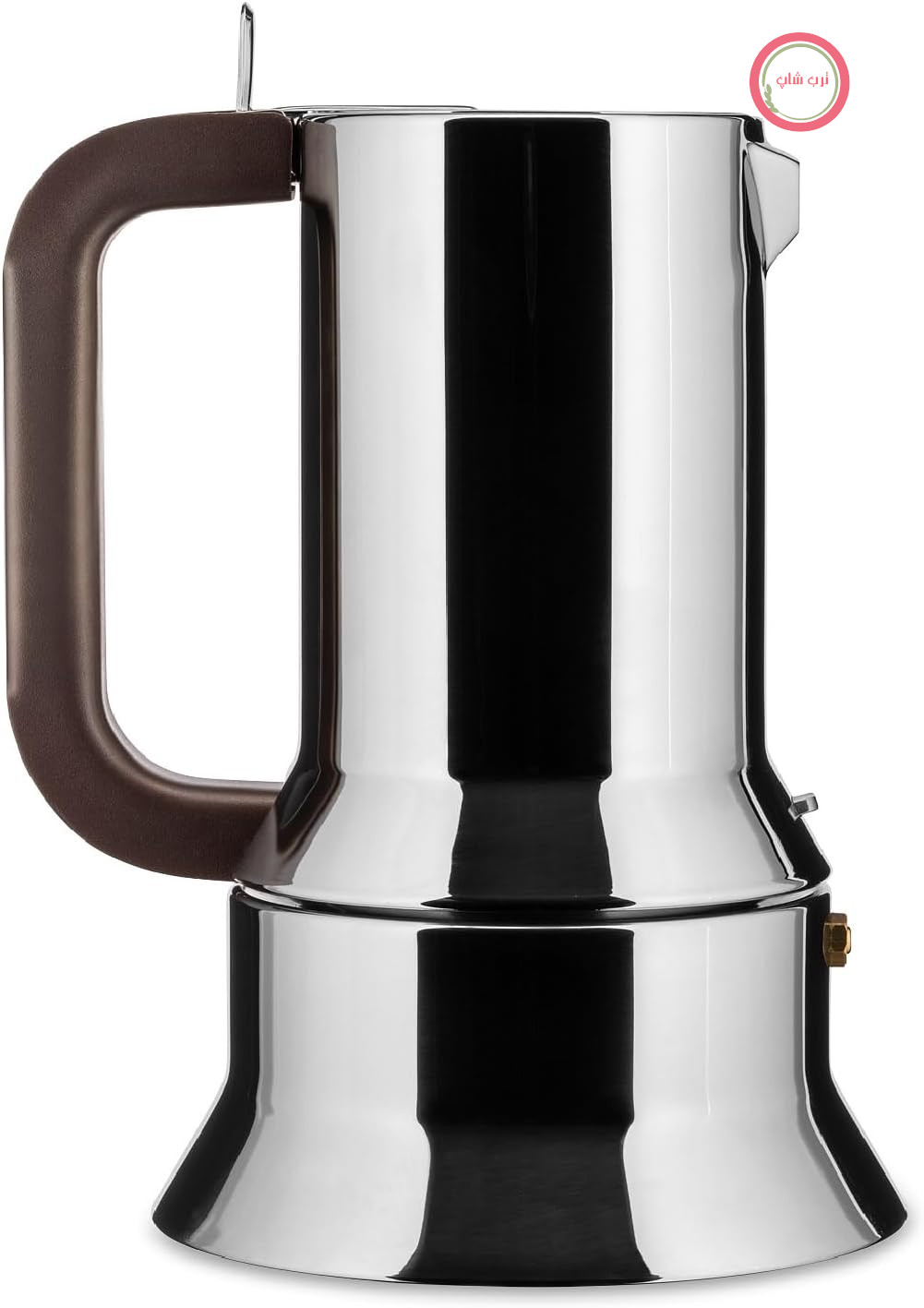 دستگاه اسپرسوساز طرح Alessi 9090/M از جنس استیل ضد زنگ، 10 فنجان، نقره‌ای، 20.8 در 15.5 در 14 سانتی‌متر