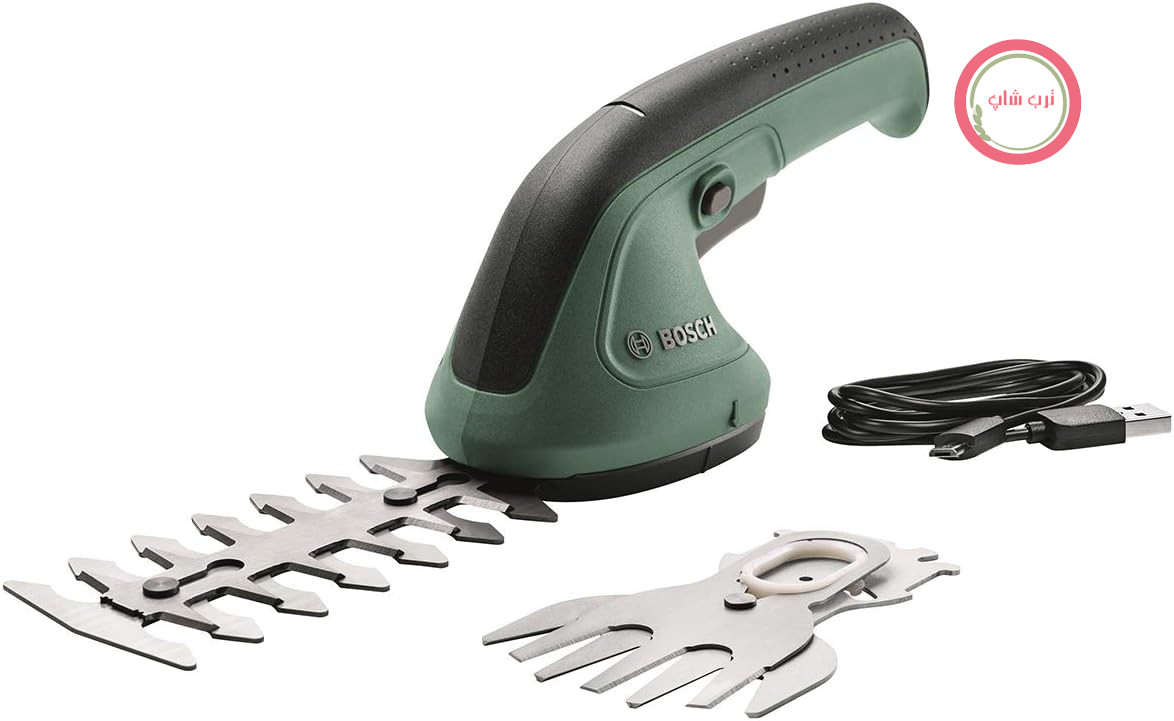 علف زن شمشاد زن باغبانی بوش آلمان Bosch EasyShear (باتری ۳.۶ ولتی داخلی، زمان کارکرد باتری: ۴۰ دقیقه