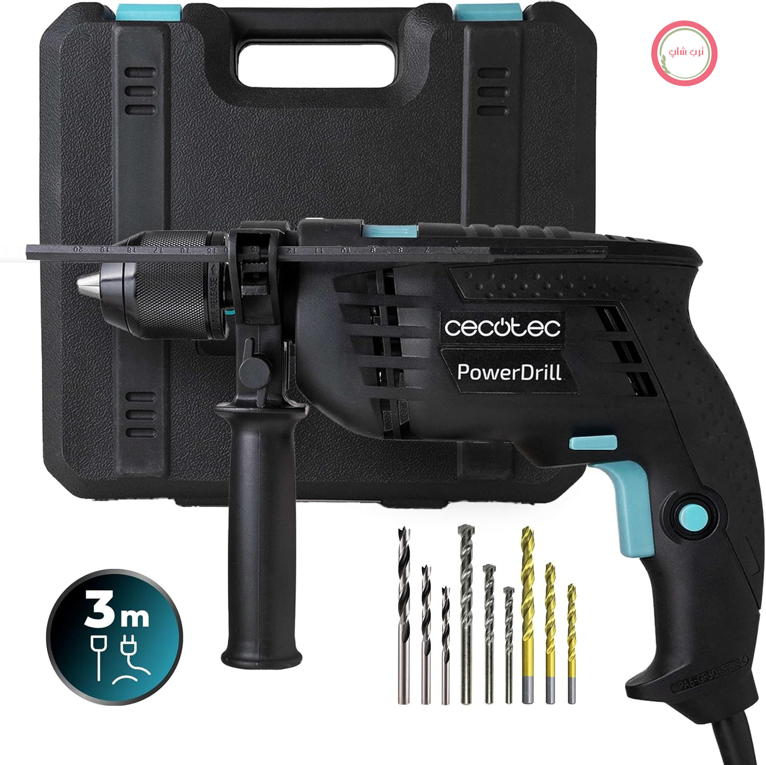 دریل چکشی سکوتک اسپانیا Cecotec PowerDrill 850 EasyAdjust 850 وات 46000 ضربه در دقیقه 4800 دور در دقیقه