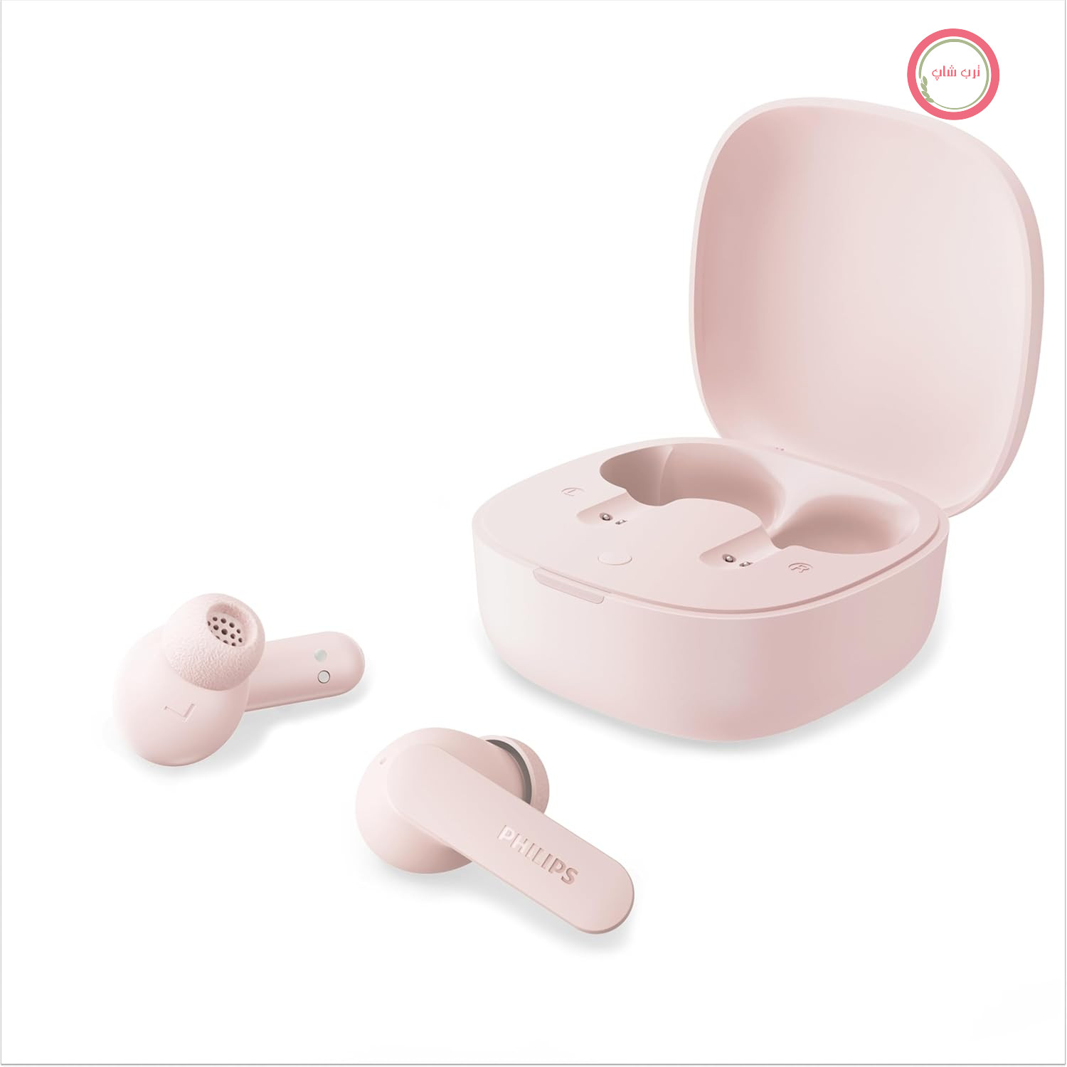 هدفون بی‌سیم فیلیپس TAT2200PK با قابلیت حذف نویز فعال، ۳۶ ساعت زمان پخش، هدفون SecureFit، ۴ میکروفون برای تماس‌های واضح، بلوتوث ۶.۰، IPX4، قاب جمع‌وجور، صورتی