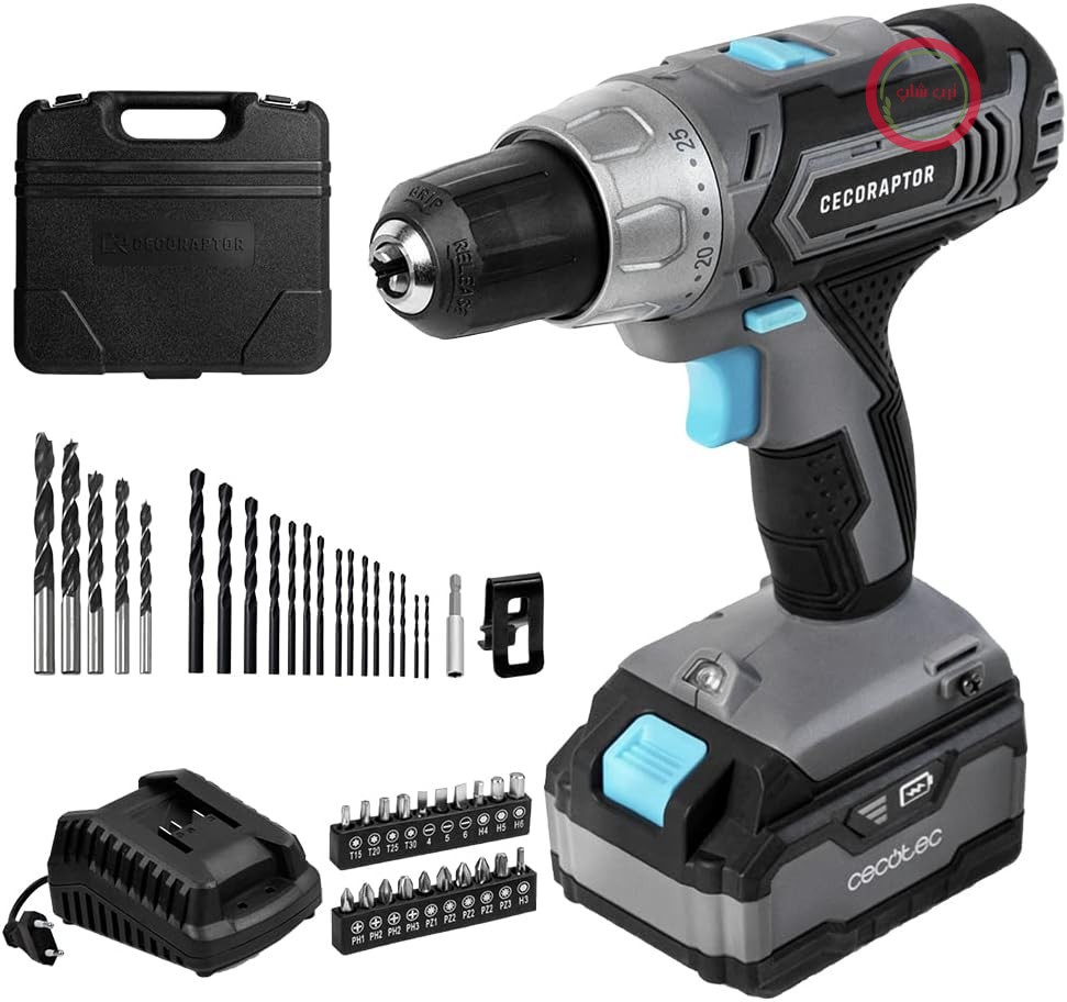 دریل پیچ‌گوشتی شارژی سکوتک اسپانیا Cecotec CecoRaptor Perfect Drill 4020. باتری 20 ولت 4000 میلی آمپر
