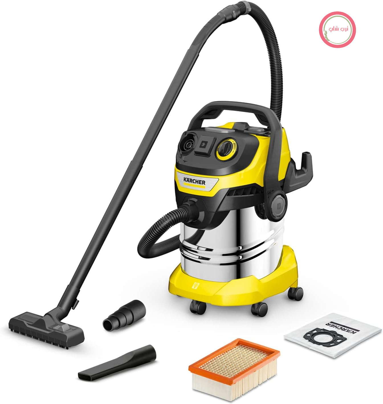 جاروبرقی صنعتی کرشر آلمان Kärcher WD 5 P S V-25/5/22، آب و خاک، 1100 وات، مخزن 25 لیتری