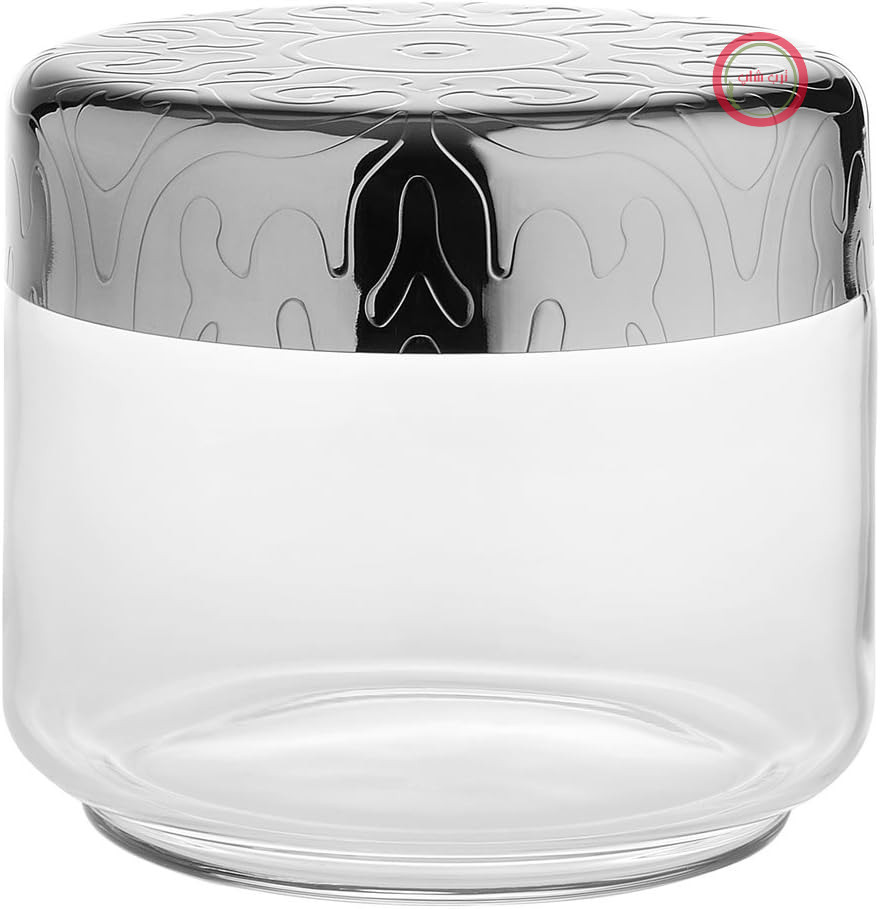 قوطی آشپزخانه شیشه‌ای طرح‌دار Alessi MW21/50، 50 سانتی‌متر