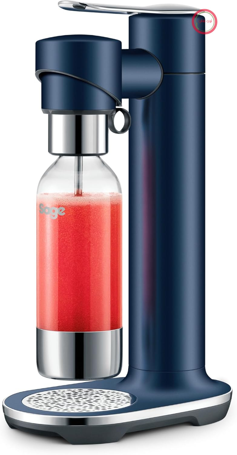 دستگاه جوش شیرین خانگی Sage مدل InFizz Fusion، به رنگ آبی آلویی | دستگاه جوش شیرین خانگی، دستگاه آب گازدار، برای آب گازدار، آبمیوه، چای، کوکتل و تمام نوشیدنی‌های گازدار
