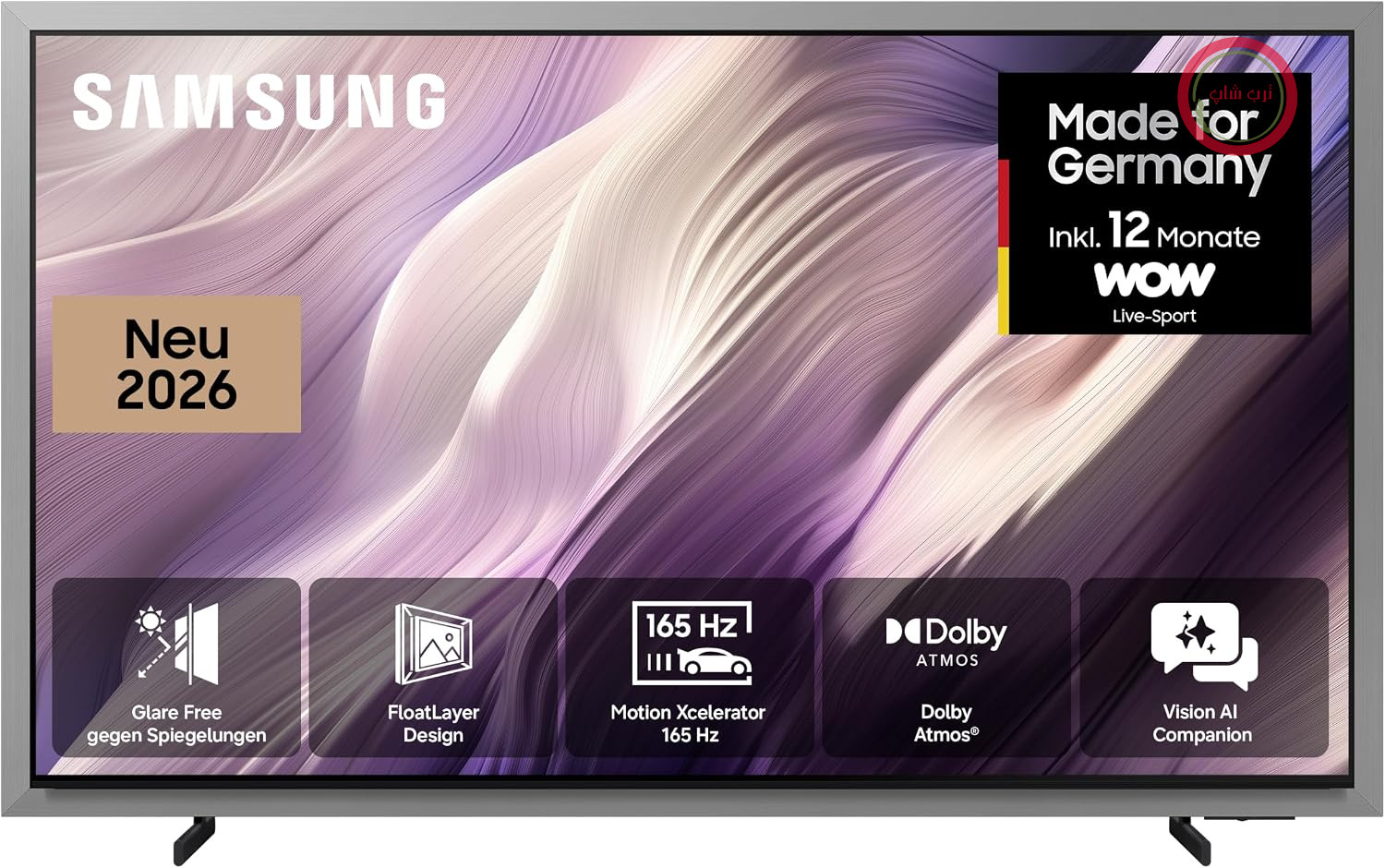 تلویزیون سامسونگ Samsung مدل OLED S99H 4K، 77 اینچ (195 سانتی‌متر)، UHD، تلویزیون هوشمند با هوش مصنوعی