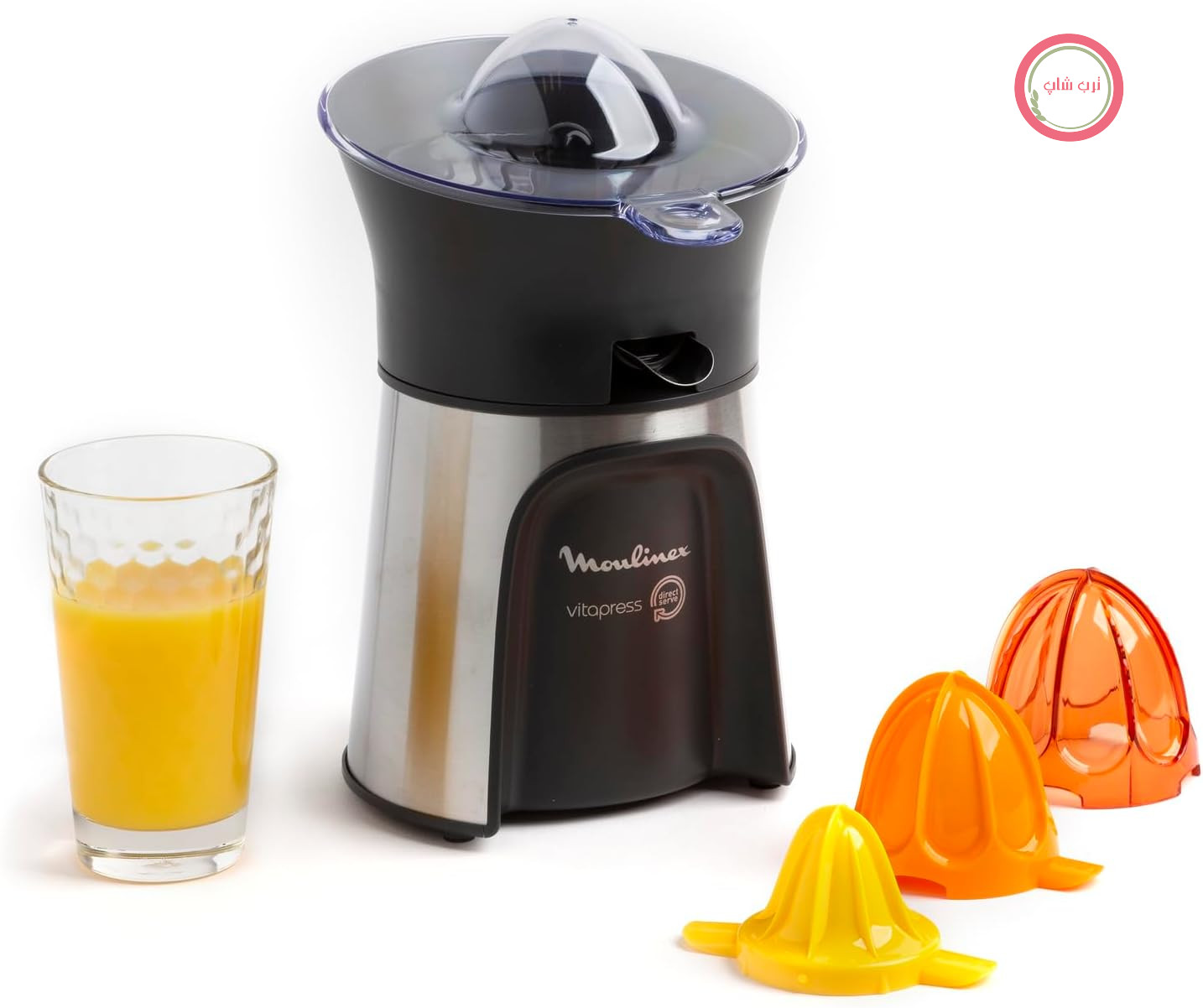 آب‌ مرکبات‌گیری مولینکس فرانسه Moulinex مدل Vitapress PC603D10 – قدرت ۱۰۰ وات، بدنه استیل