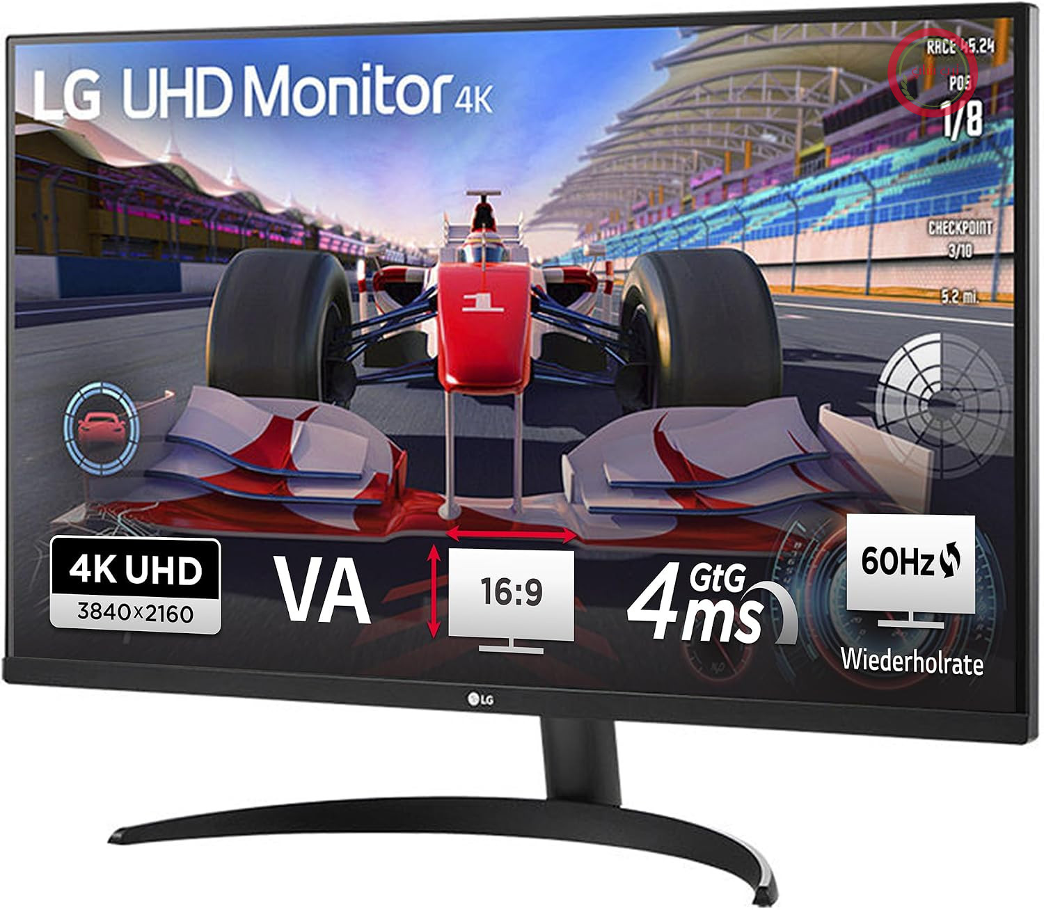 مانیتور VA ال‌جی مدل 32UR500K-B.AEU (32 اینچ) با کیفیت 4K UHD، فناوری AMD FreeSync™، HDR10