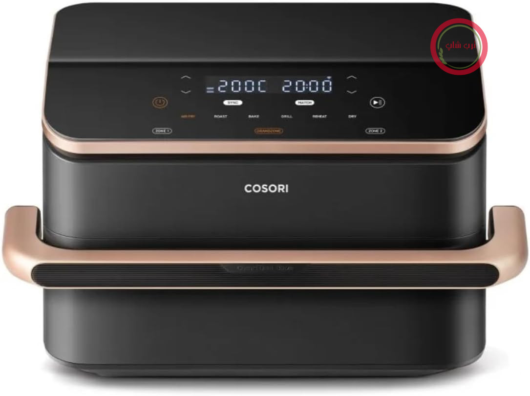 سرخ کن بدون روغن Cosori Dual Blaze Twinfry Chef Edition - ظرفیت 10 لیتر - 6 برنامه - 2800 وات - مشکی