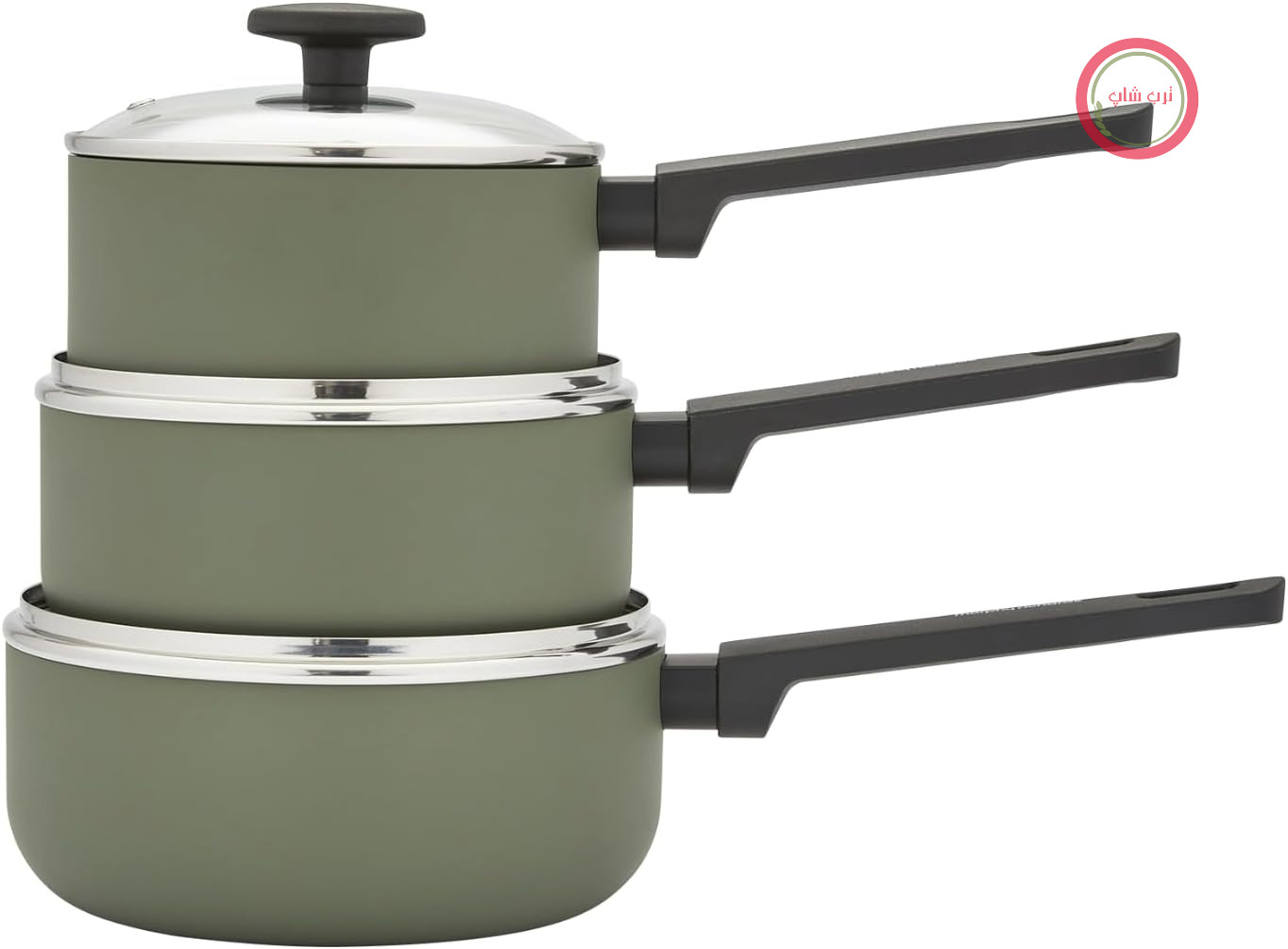 سرویس قابلمه مورفی ریچاردز انگلستان Morphy Richards مدل ۸۵۹۰۰۰، جنس آلومینیوم بازیافتی، ۱۶، ۱۸ و ۲۰ سانتی‌متر
