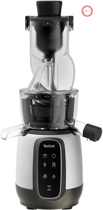 آبمیوه‌گیری میوه و سبزیجات با مته تفال مدل Ultra Juice ZC605D38، 200 وات، 0.8 لیتر، عملکرد معکوس، خاکستری/سفید