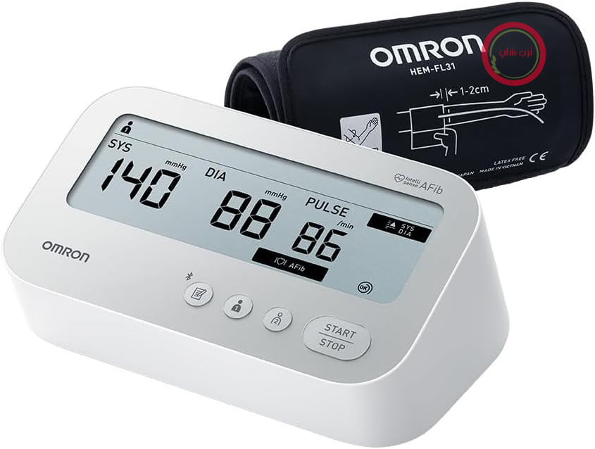 فشارسنج بازویی امرون ژاپن OMRON X4 Connect AFib با اپلیکیشن و بلوتوث | فشارسنج خودکار با قابلیت تشخیص فیبریلاسیون دهلیزی (AFib) | دارای تاییدیه بالینی | مناسب برای افراد دیابتی و باردار | 22-42 سانتی‌متر