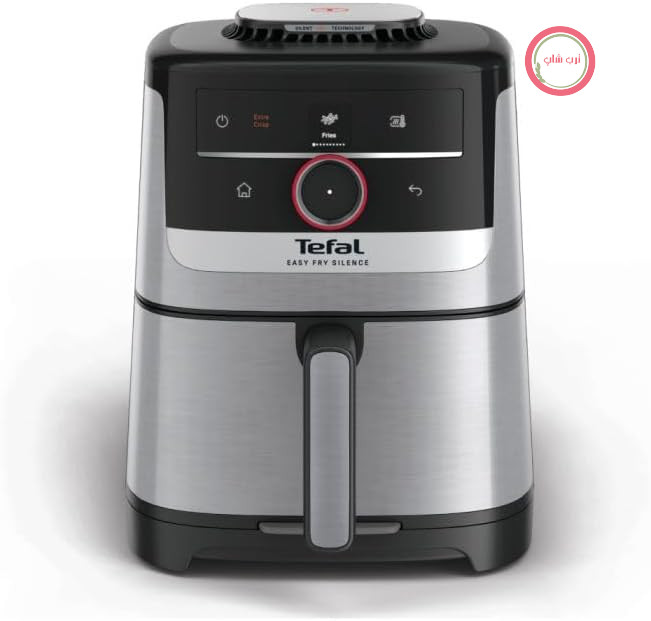 سرخ کن تفال مدل Easy Fry Smart & Silence، ظرفیت ۵ لیتر، بسیار کم صدا، سیستم دستیار هوشمند، محدوده دما از ۴۰ درجه سانتیگراد تا ۲۲۰ درجه سانتیگراد، پوشش نچسب، سیستم تمیز کردن و نگهداری آسان، نقره‌ای و مشکی، EY572DE1
