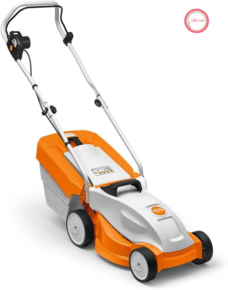 چمن‌زن برقی سبک Stihl RME 235 با قدرت ۱.۲ کیلووات و وزن ۱۳ کیلوگرم، عرض برش ۳۳ سانتی‌متر. دارای مخزن جمع‌آوری چمن ۳۰ لیتری و نشانگر سطح پر بودن مخزن.