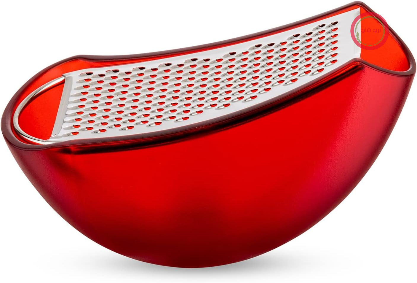 رنده Alessi Parmenide AARU01 R با سلاح طراحی شده، از جنس رزین ترموپلاستیک و فولاد صیقل داده شده، قرمز، 15.3 سانتی‌متر