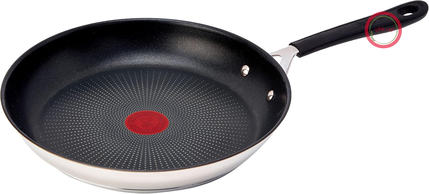 ماهیتابه تفال جیمی الیور E3030644 سریع و آسان، استیل ضد زنگ، 28 سانتی متر، نقره ای