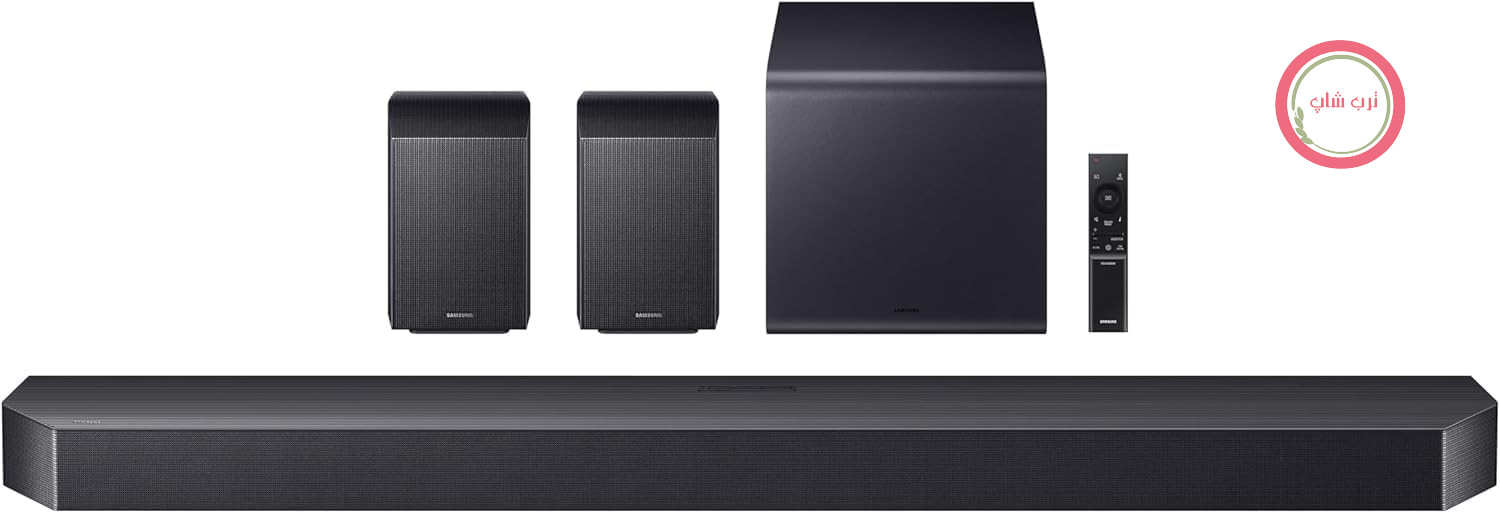 ساندبار سامسونگ HW-Q990F/ZF 2025 - دالبی اتموس بی‌سیم، Q-Symphony، 11.1.4 کاناله، SpaceFit Sound Pro و سازگار با دستیارهای صوتی [نسخه فرانسوی]