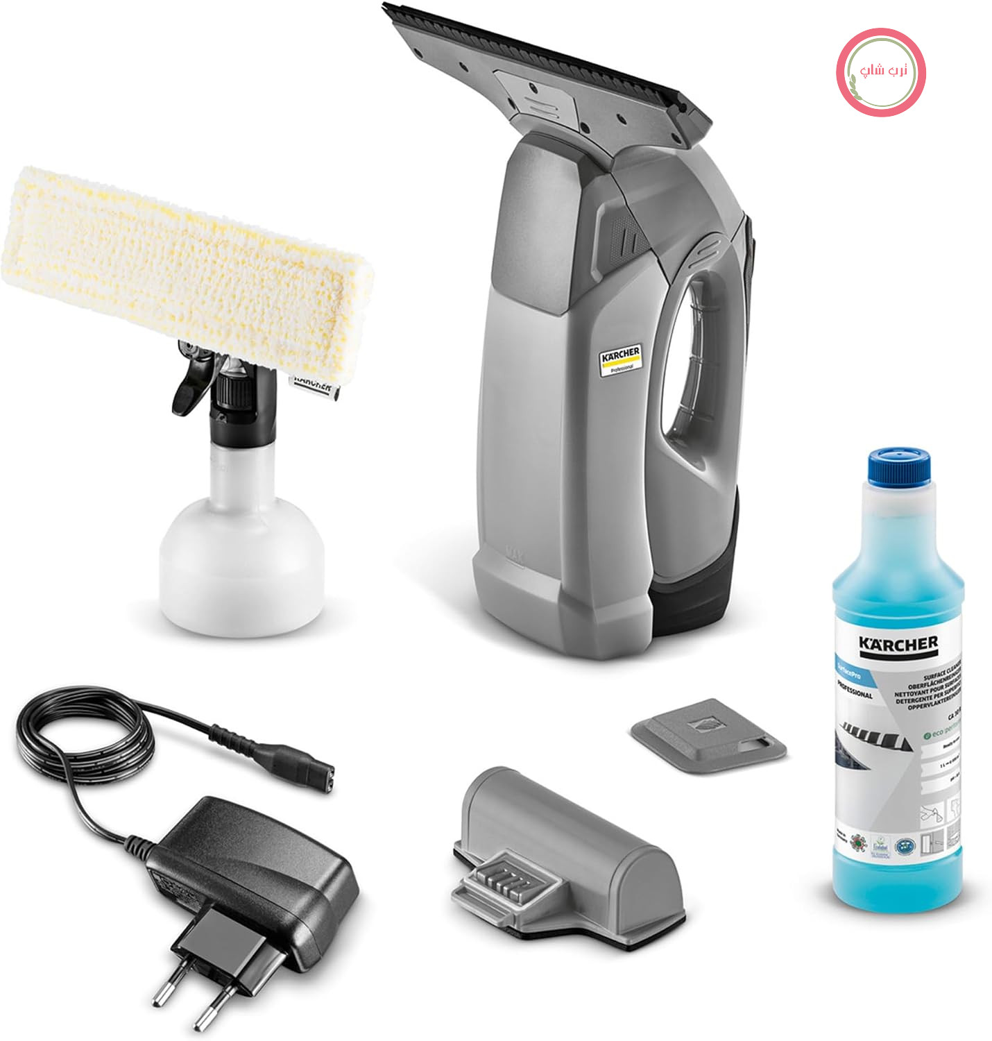 شیشه‌شوی شارژی کرشر آلمان Kärcher WVP 10، مخصوص شیشه و سطوح صاف، 35 دقیقه کارکرد